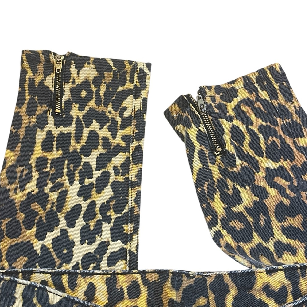 Rebecca Minkoff Beetle Juice, Cheetah Print Jeans, Zippered Ankle, Size 2, NWT - Picture 5 of 7